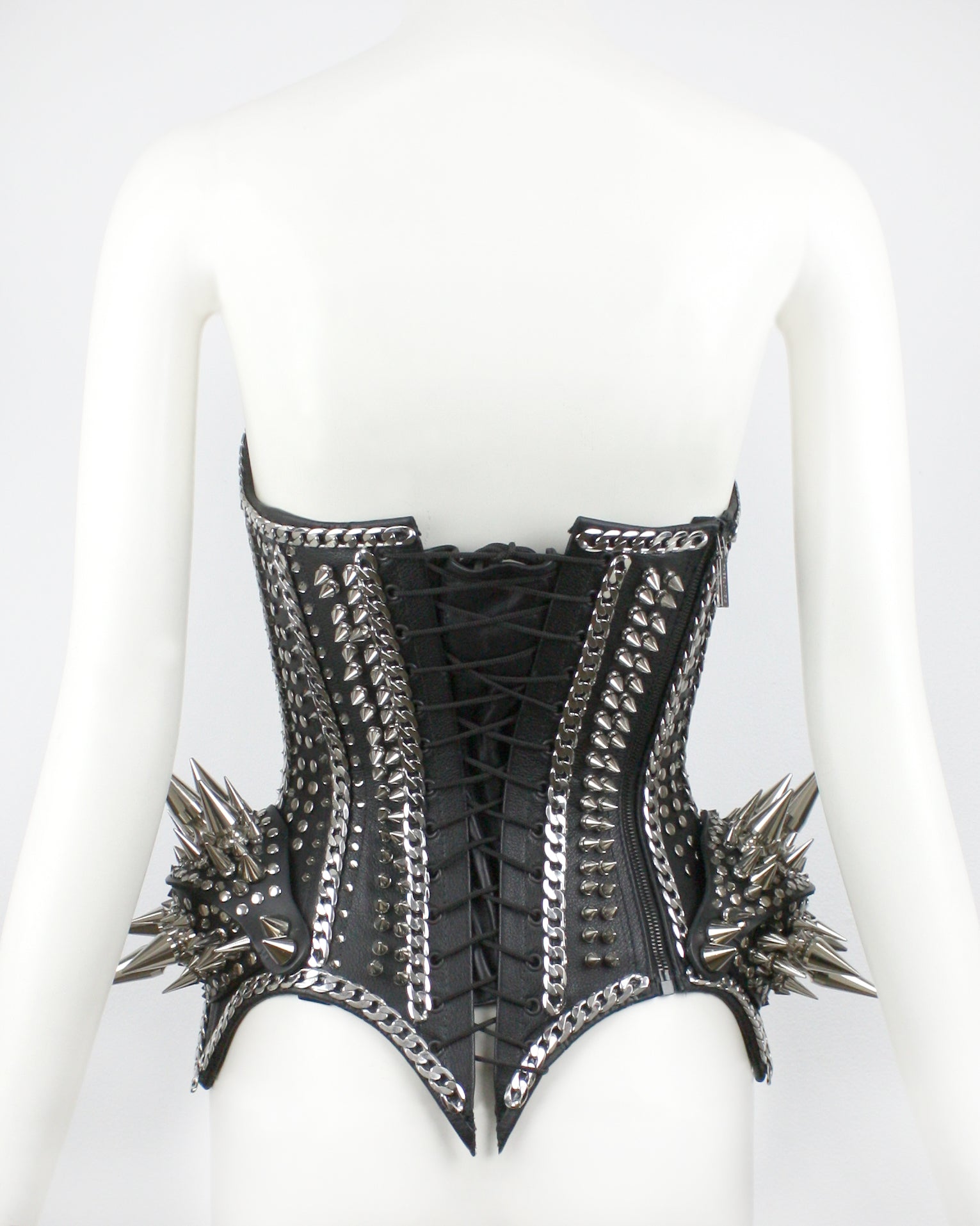 Spike Leather Corset